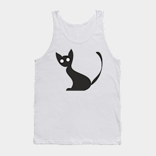 the black cat Tank Top